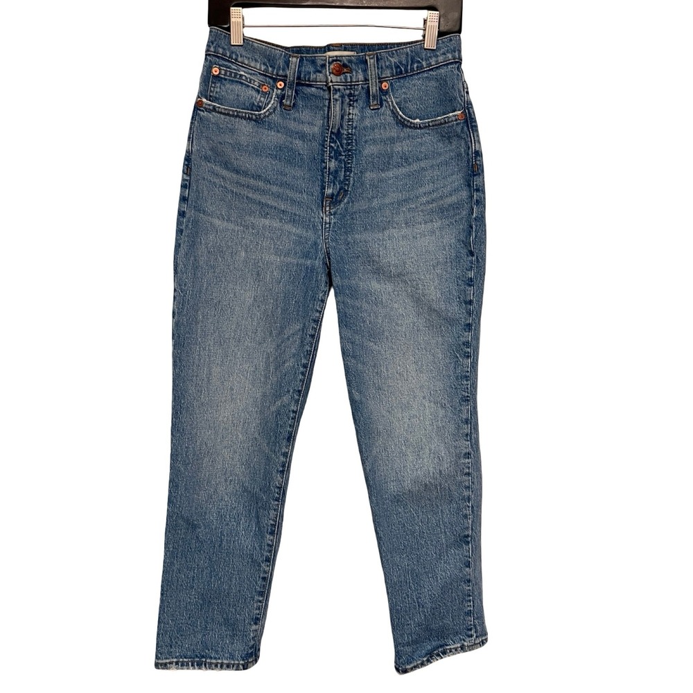 Madewell Classic Straight Jean Women 27P Blue High Rise Denim M3587 Casual